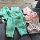 Vintage 1984 Cabbage Patch Kids 15G Knit Outfit Lot - Authentic Coleco FW