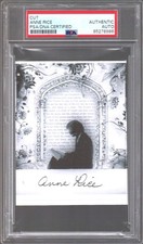 ANNE RICE HAND SIGNED BOOKPLATE    INTERVIEW WITH VAMPIRE    RARE    PSA SLABBED