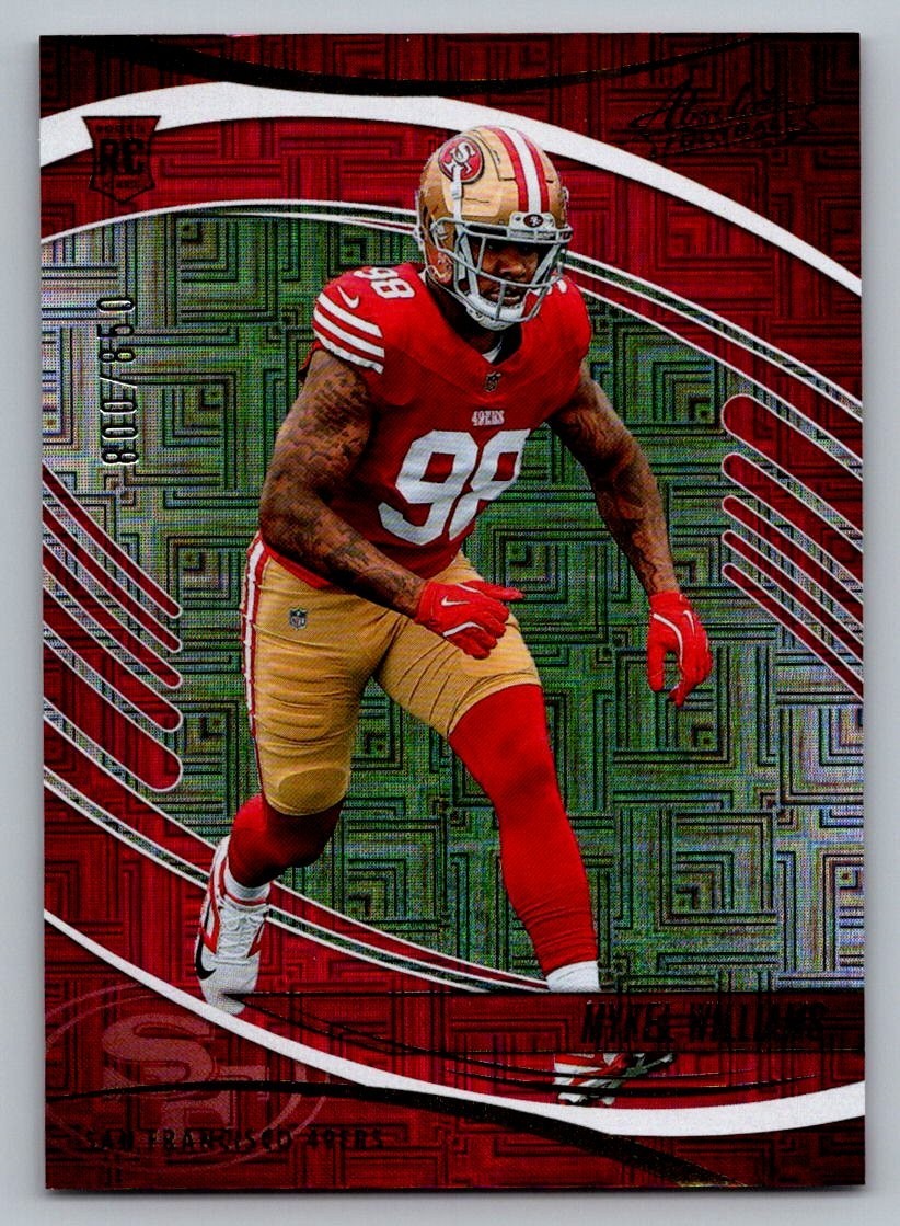 2025 Panini Absolute - Mykel Williams #161 (RC) Red Squares /850