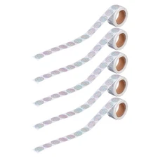 5 Rolls Sticker Stickers Holographic Label Office Student Classroom Supplies