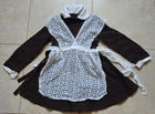 Vintage Soviet school uniform with a dress apron for girls (USSR).