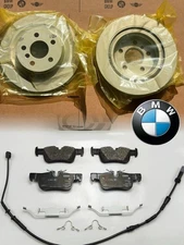 Fits 2016-2022 BMW X1 X2  REAR Disc Brake Rotors Ceramic Pads  OEM 34216799369