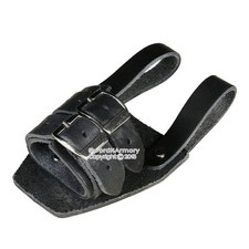 Faux Leather Medieval Sword Frog for Dagger Adjust Strap Reenactment SCA LARP