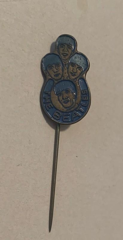 Vintage 1964 Beatles Blue Enamel Stickpin  from Holland (Netherlands)