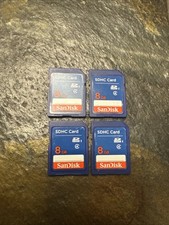Lot of 4 -8gb SD Cards SanDisk