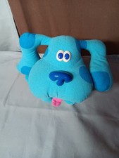 Vintage BLUES CLUES 8" PLUSH DOG Toy 1997 Tyco Pose A Blue Stuffed Animal
