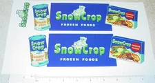 Dunwell Snow Crop Frozen Foods Semi Sticker Set DW-004