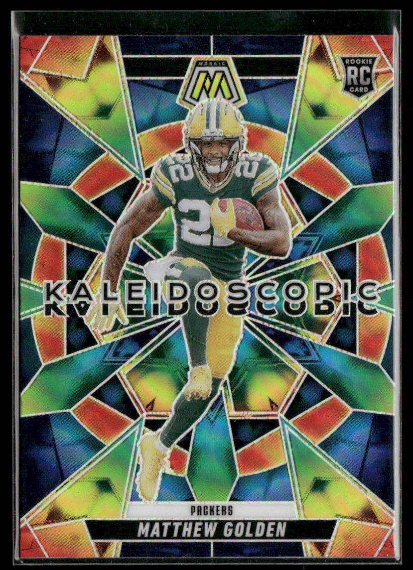 2025 Panini Mosaic Matthew Golden RC Kaleidoscopic Case Hit SP Packers Rookie
