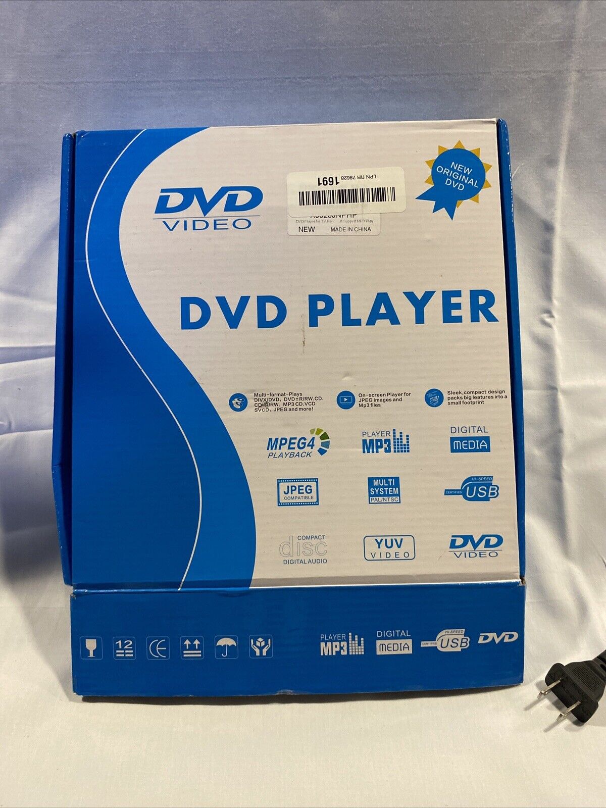 DVD-225 Home DVD player, USB, multi format with remote. new