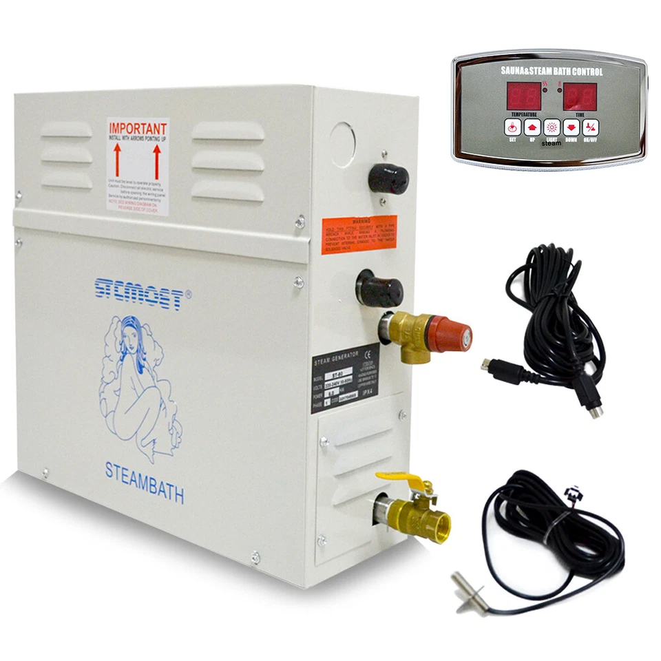 9KW steam Generator Shower ST-135M Sauna Bath Spa Control Humidifier Certificate - Image 3 of 4