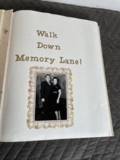 Vintage Scrapbook Photo Album 75 Pages Family 50  s 40  s 30  s Girl Boy Men Women