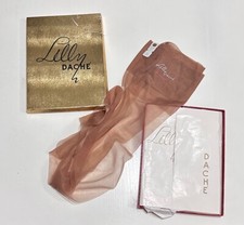 Vintage Lilly Dache Nylon Stockings Seamless Demi-Toe Monte Carlo Medium 8.5