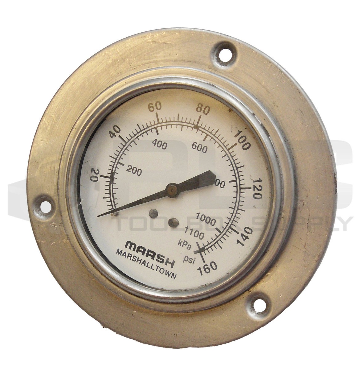 NEW MARSH 0-160PSI PRESSURE GAUGE 4&quot; FACE 3 BOLT MOUNT 1/2&quot; NPT | eBay