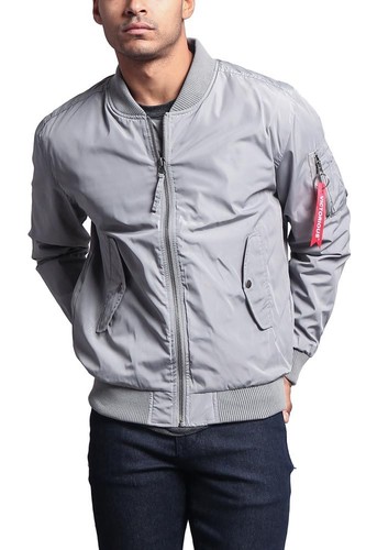 Victorious Men's Lightweight Bomber Flight Jacket Military MA-1 (JK704-GG8D) - Picture 32 of 35