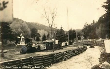 POSTCARD Turkey Creek Canyon Train Tiny Town Colorado railroad RPPC real photo Z