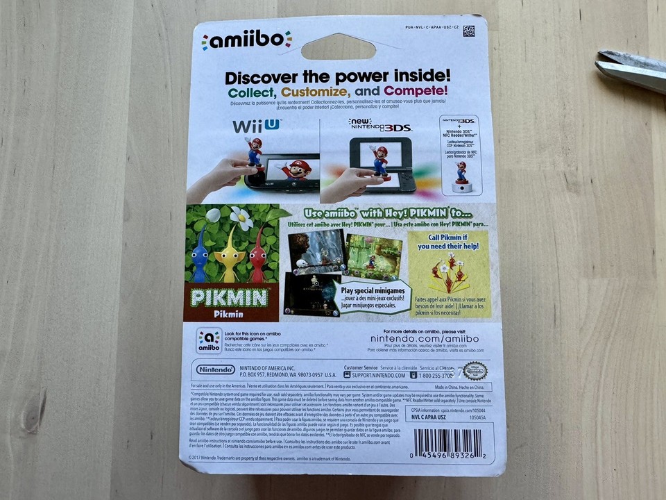 Amiibo Pikmin N44 Neuf Sous Blister, Collection Nintendo Scellé
