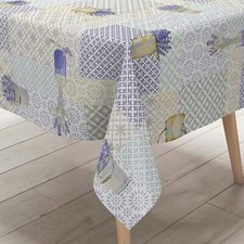 Nappe de Table en Toile Cirée Provence Lavande Ornement C142361 Carré Rond Oval