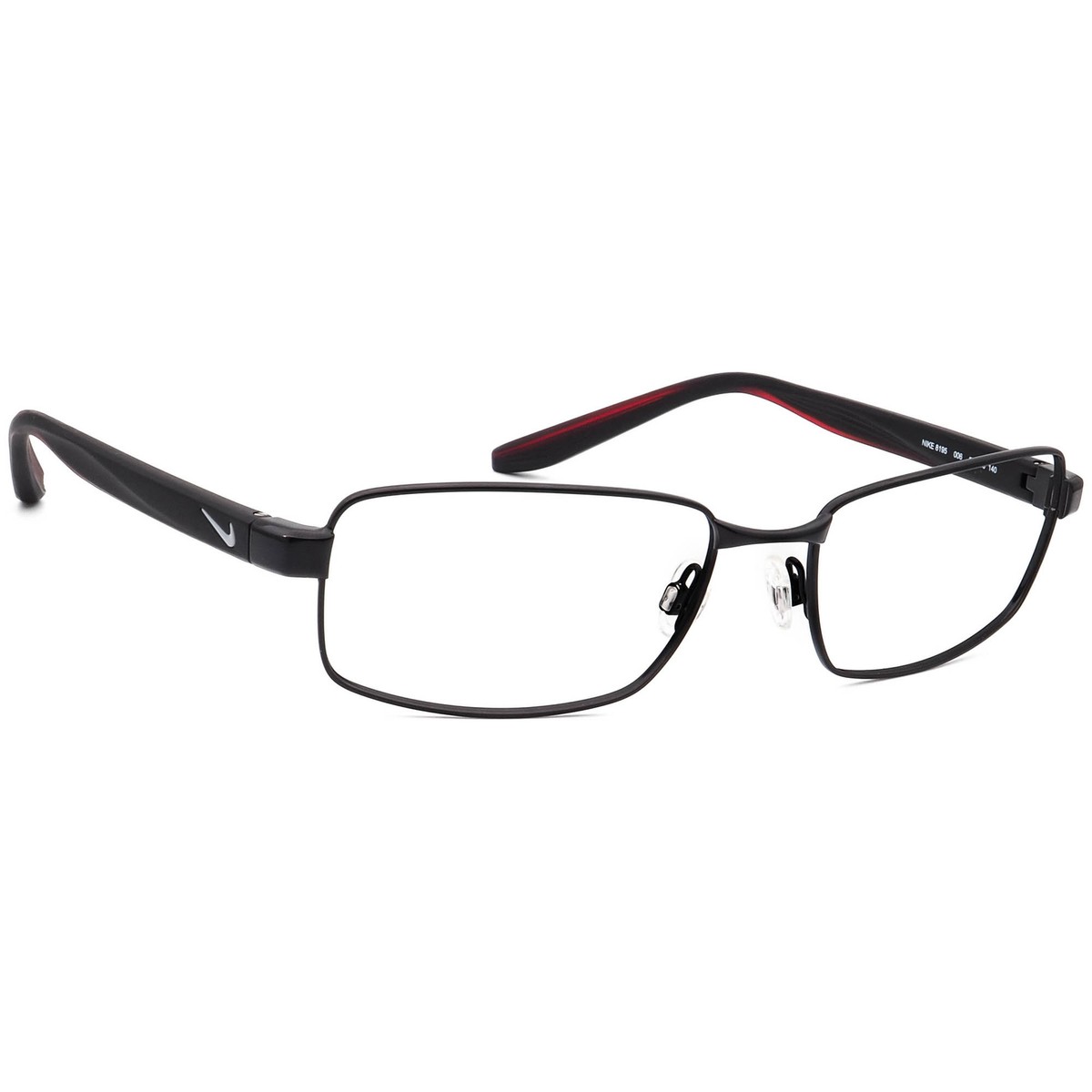 Nike Men's Eyeglasses 8195 006 Black Rectangular Frame 58[]18 140