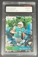 2021 PANINI SCORE TUA TAGOVAILOA 1ST GRADED 10 BREAKTHROUGH DOLPHINS #B11 🔥