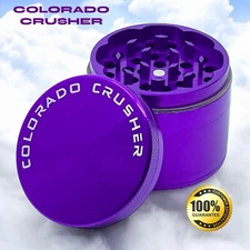 Colorado Crusher Spice Herb Tobacco Grinder 2.5 Inch 4 Piece  Aluminum 56MM