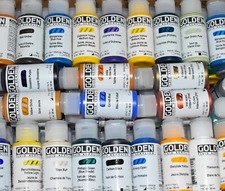 GOLDEN FLUID ACRYLICS-BUY 5 Colors, GET  1 FREE- 1 oz Bottles - Brand new SEALED