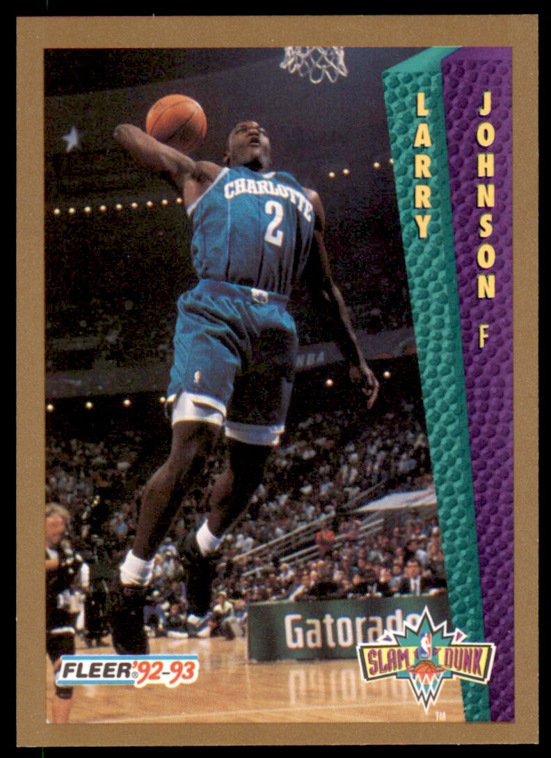 1992-93 Fleer Larry Johnson Charlotte Hornets #292 | eBay