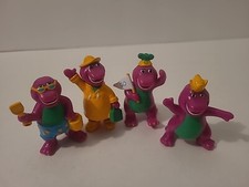 Lyons Group Barney  Friends PVC Figures Lot Of 4 Unique 1993 Vintage Cake Top
