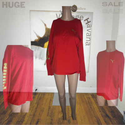 Puma red sweater, size M.