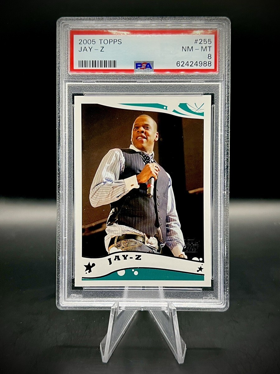🩵2005 Topps #255 Jay-Z 1st Edition PSA 8 Rookie RC | eBay