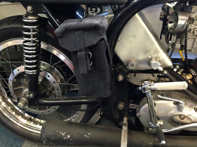 1 PAAR MOTORRAD WERKZEUGTASCHEN, TASCHEN, ERSATZTEILE, BIKER - SCHWARZ [73641 SCHWARZ]