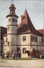 Old postcard postcard Rothenburg- Hegereiterhaus im Spitalhof GERMANY (1075924)