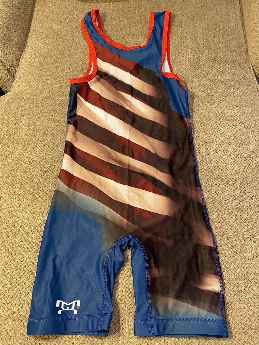 レスリング　シングレット　USA CHAMPION ASICS アシックス プリントオーダーコンポ受注生産 レスリング