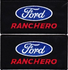 FORD RANCHERO SEW/IRON ON PATCH EMBLEM BADGE EMBROIDERED 1957 1963 1965 1971