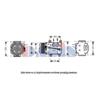 AKS Dasis Kompressor Klimaanlage FüR Ford Focus Turnier DNW DAW DBW Ju_