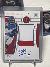 2023Panini National Treasures Collegiate /39 Jonathan Mingo RC AUTO Patch