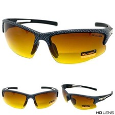 Sport Wrap Driving Vision HD SUN GLASSES High Definition Anti Glare Amber Lens