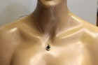14k yellow gold .10ct diamond onyx gemstone pendant necklace 4.6g 17" — photo 6