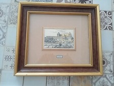 Quadro lastra d'argento su tavola CASTELLO DEL VALENTINO TORINO misure 35 x 40