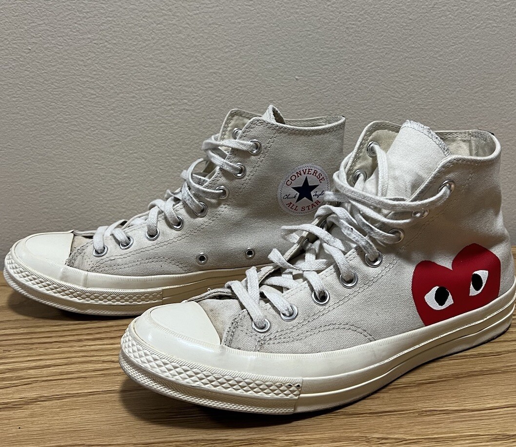 Converse Chuck 70 Hi Comme Des Garçons White Red Men display picture 3