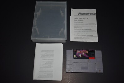 Nintendo Super NES Squaresoft Final Fantasy III Loose Tested & Working