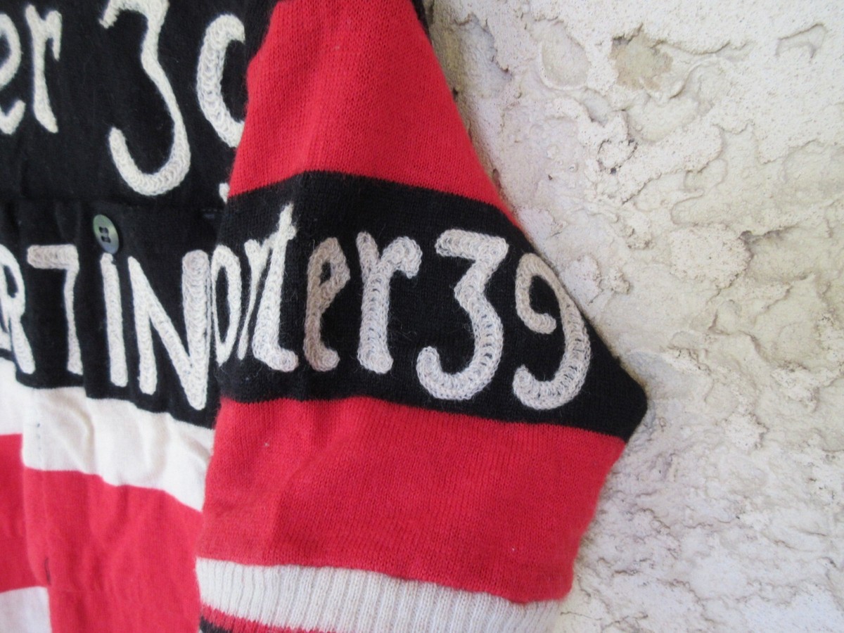 Maillot Cycliste Vintage 1962 – PORTER 39 BERTIN MILREMO – Laine, Taille S, Noir/blanc/rouge
