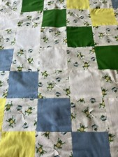 Brand NEW Handmade Baby Quilt  Leaping Frogs   35  X 45  