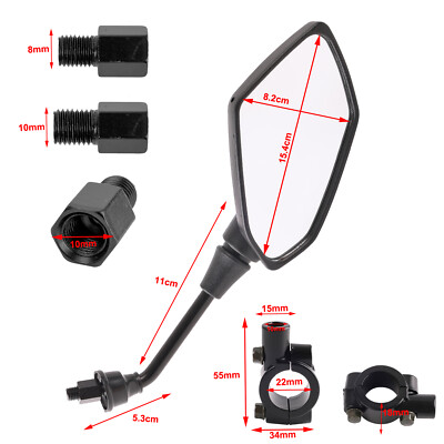 SPIEGELADAPTER M8 RECHTSGEWINDE auf M10 Rechtsgewinde schwarz EUR 5,75 - DE SPIEGELADAPTER M8 RECHTSGEWINDE auf M10 Rechtsgewinde schwarz EUR 5,75 - DE