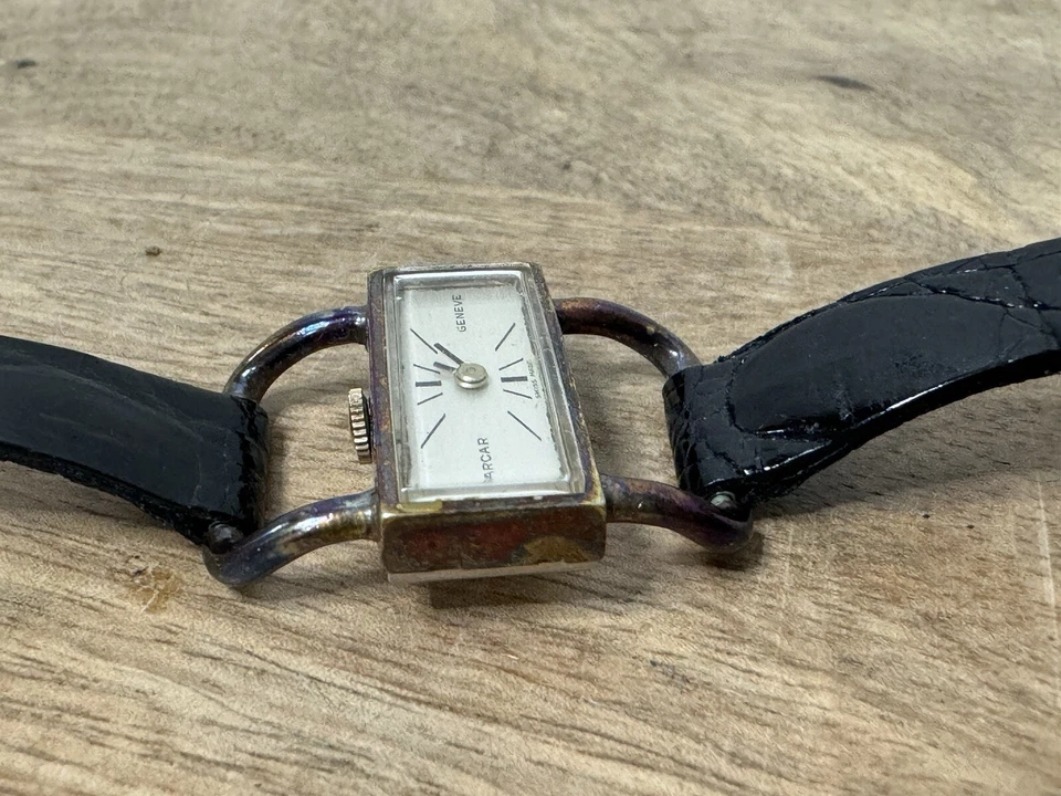 复古 SARCAR GENEVE 女士手表 ETRIER 风格 10k 镀金 MCM 现货 — 第 4/4 张图片