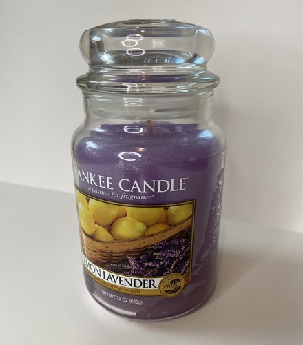 BRAND NEW Yankee Candle Lemon Lavender 22 oz. Large Jar Candle - 第 3/9 張圖片