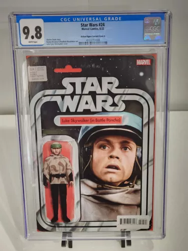 Star Wars 24 John Tyler Christopher Action Figure Variant CGC 9.8 Luke Skywalker