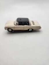AURORA 1552 62' WHITE FORD GALAXIE POLICE CAR TJET CHASSIS RUNS GOOD
