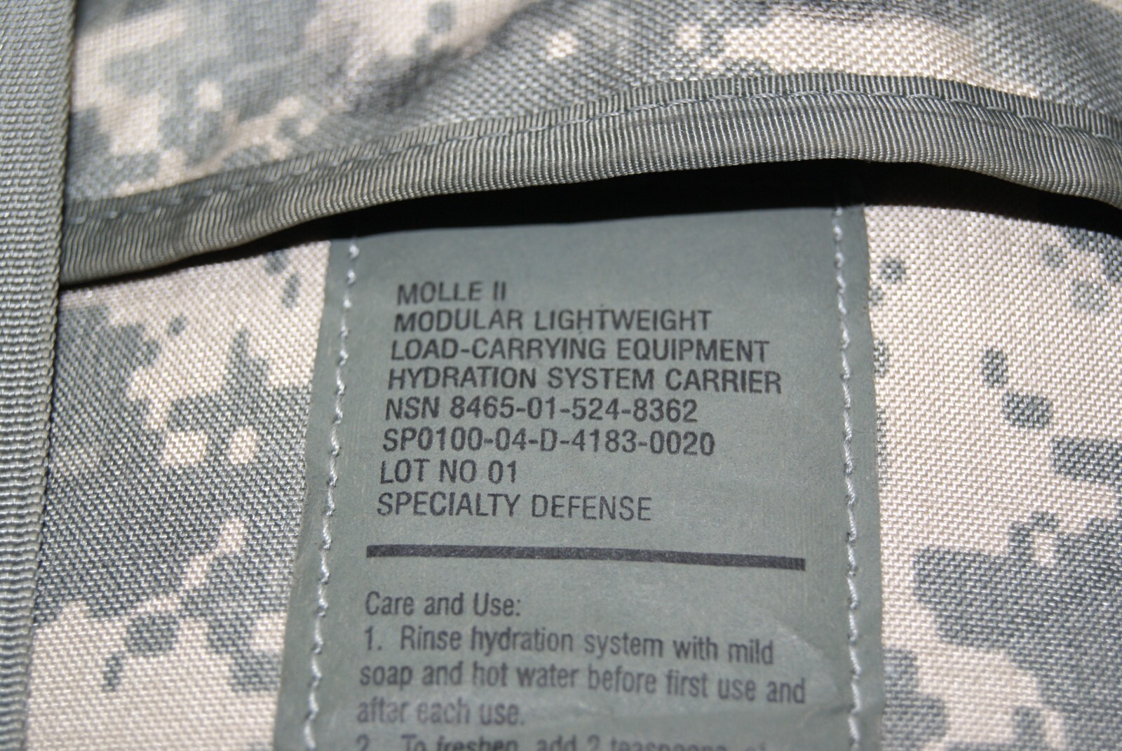 molle ii hydramax hydration system backpack 100 oz 3 liter lightweight camo