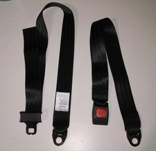 8 Pcs Sets Nos Beams Bus Seat Lap Belt 1328 1334636 Non-retractable 78in Black