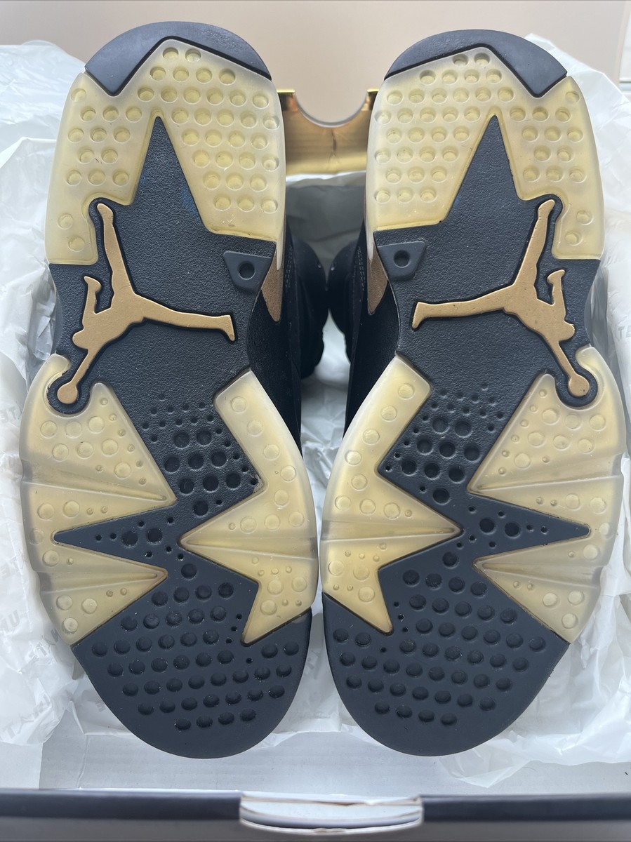 Air Jordan 6 Retro DMP Mens Size 9 Black And Gold | eBay
